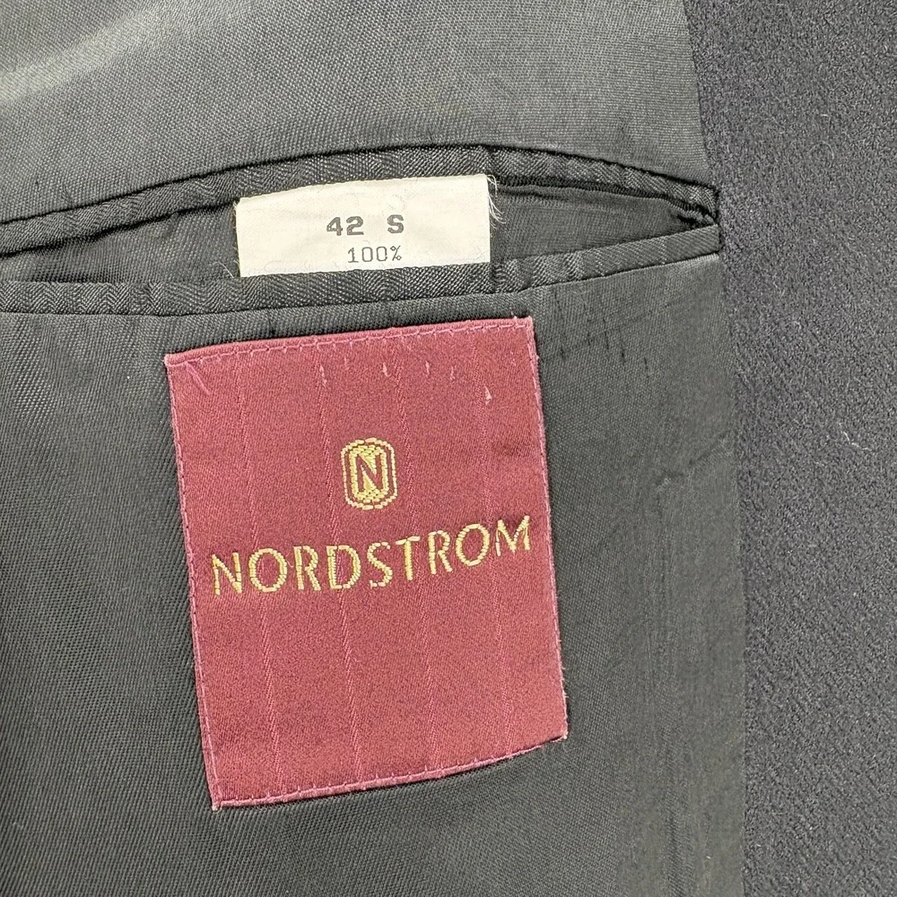 Loro Piana Nordstrom Blazer Mens 42S Black 100% Camelhair Sport Coat USA Career
